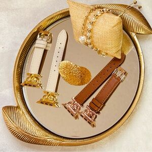 Faux Leather Watch Band Wrist Bracelet Watch, $20 each